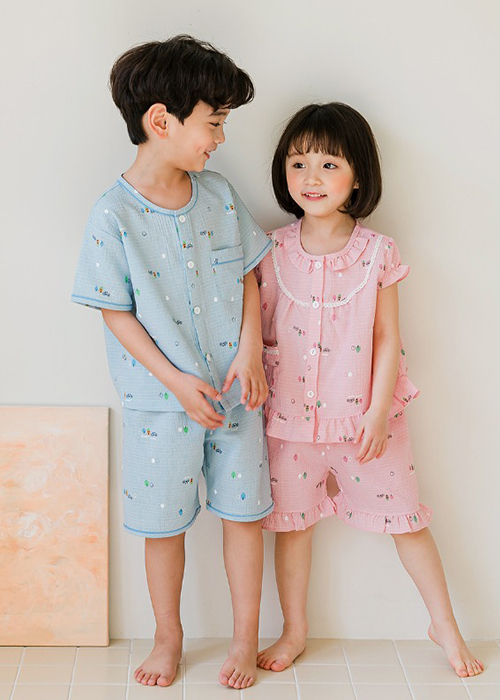 [하우스] S/S 레이온 블랜딩 아동잠옷세트